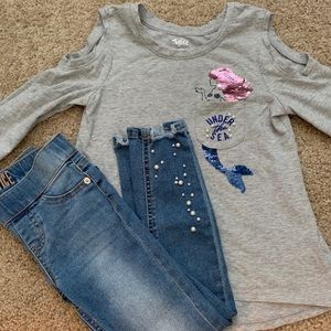 Little girls mermaid outfit